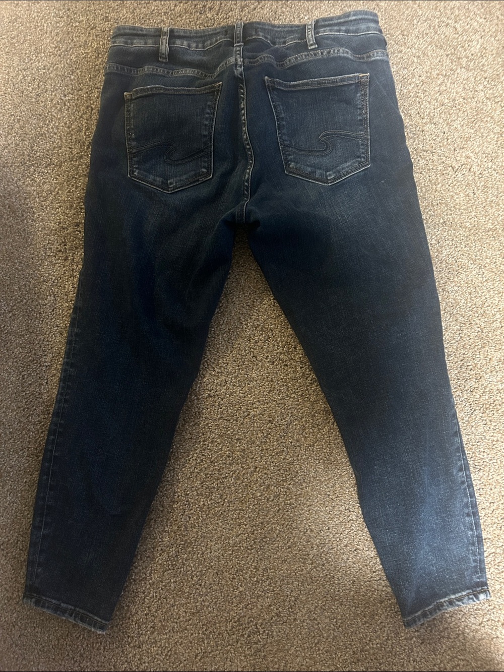 Silver jeans Suki skinny crop jeans sz 12/25